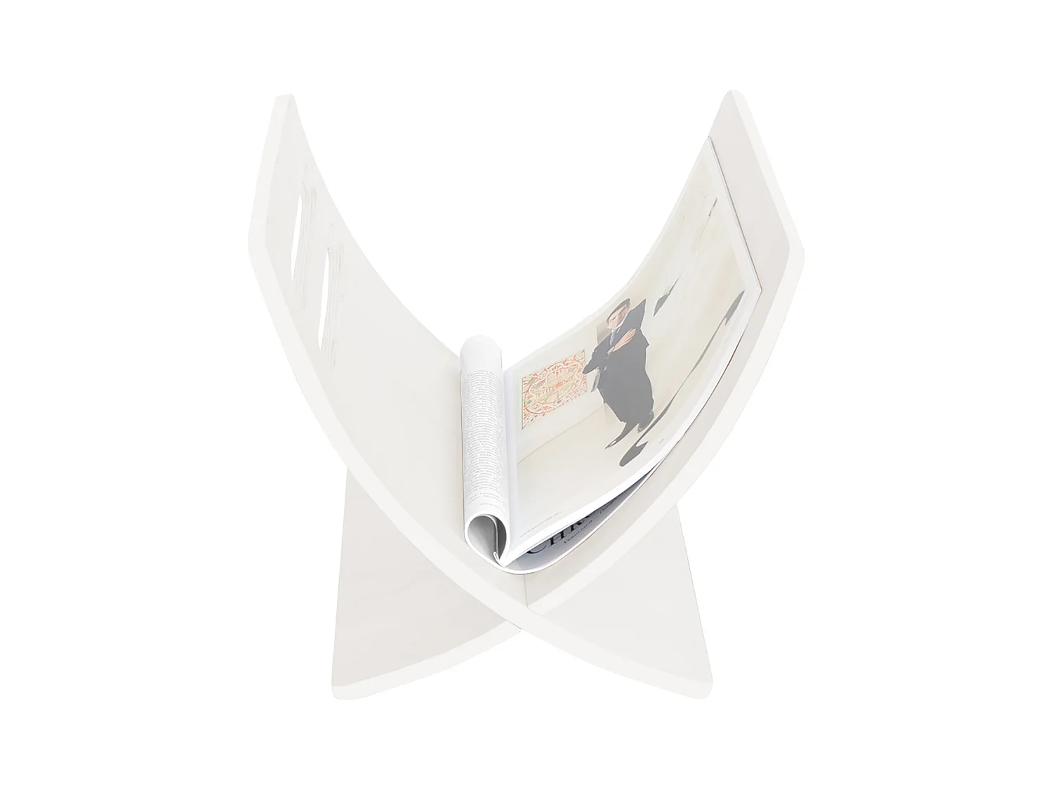 Krantenrek 30x29x36 cm wit