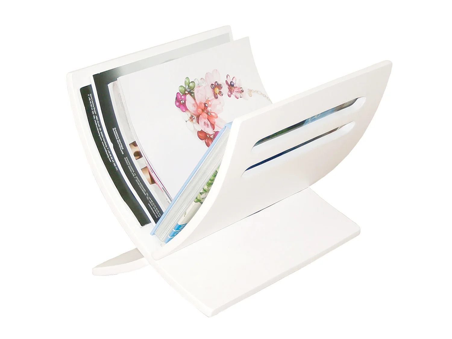 Porte-journaux 30x29x36 cm blanc