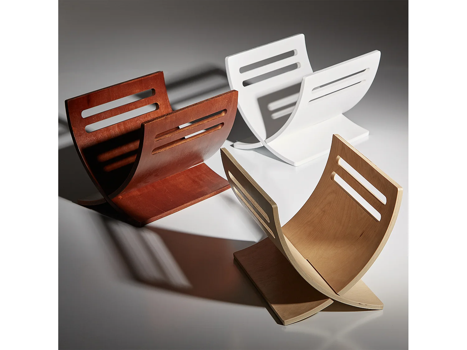 Porte-journaux 30x29x36 cm blanc