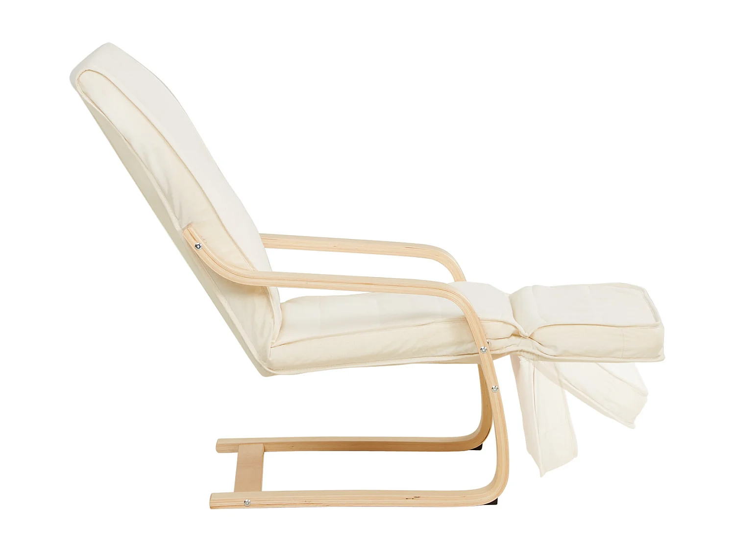 Fauteuil relax 66,5x94x62,5 cm naturel Eames