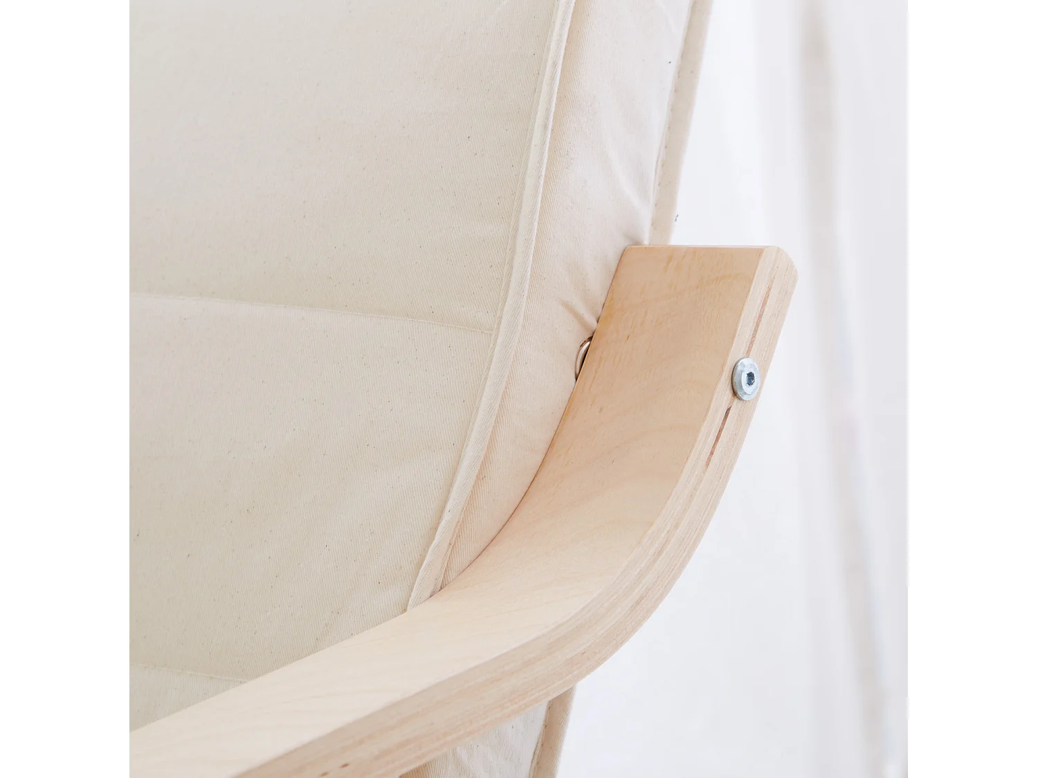 Fauteuil relax 66,5x94x62,5 cm naturel Eames