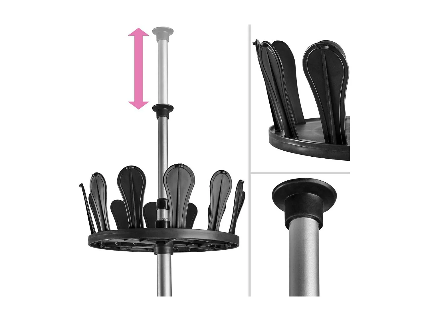 Carrousel à Chaussures XXL 26.5 x 26.5 x 100 cm 2008240