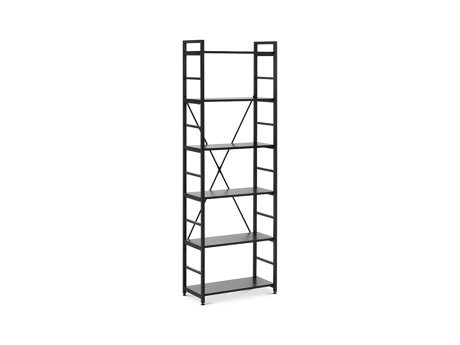 Étagère pour livre 28 noire 28 x 60 x 182 cm 14_0010255