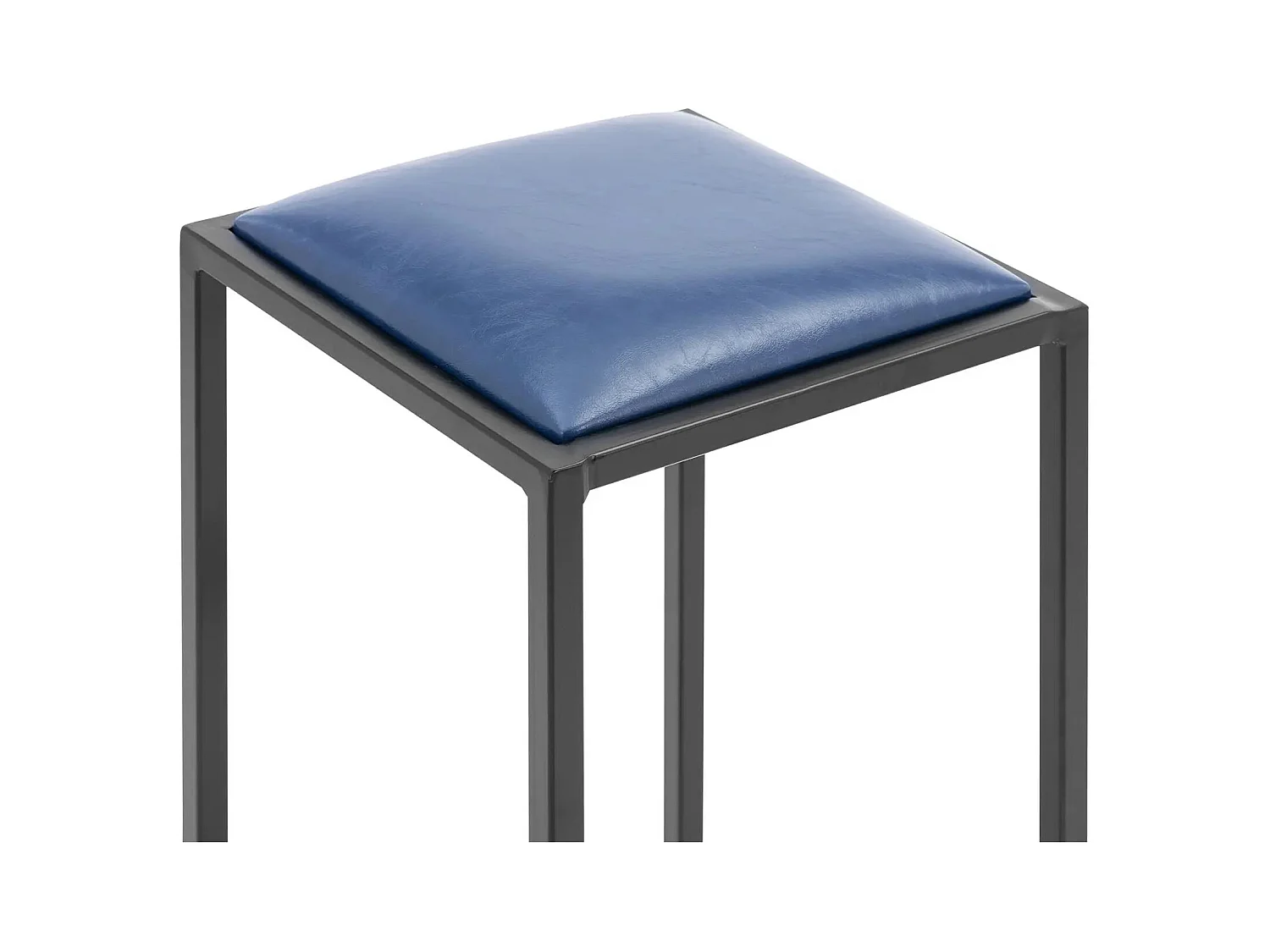 Tabouret de bar industriel métal bleue 35 x 35 x 68 cm 14_0010063