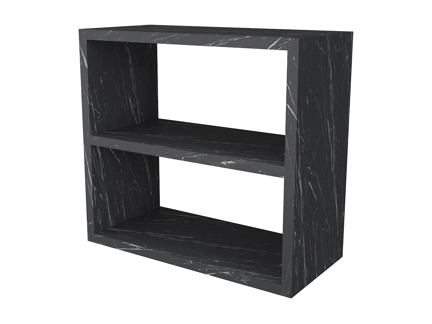 Scaffale da cucina indipendente a 2 livelli 40 x 435 x 20 cm Marmo Nero 03_0006967