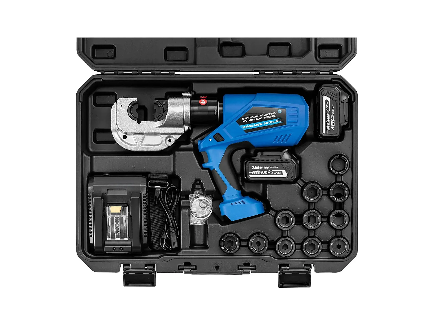 Pince à sertir hydraulique bleue 14_0009498