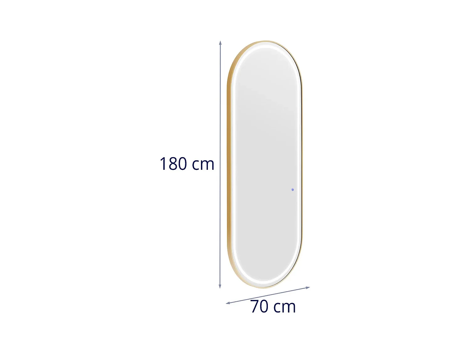 Poste de coiffure miroir 70 x 4 x 180 cm 14_0009651