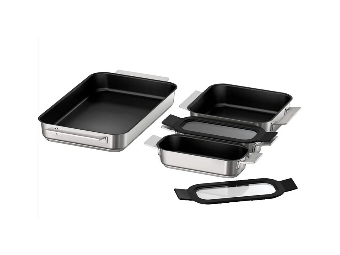 Bosch Batterie de cuisine 4 pièces acier inoxydable - HEZ9FF040