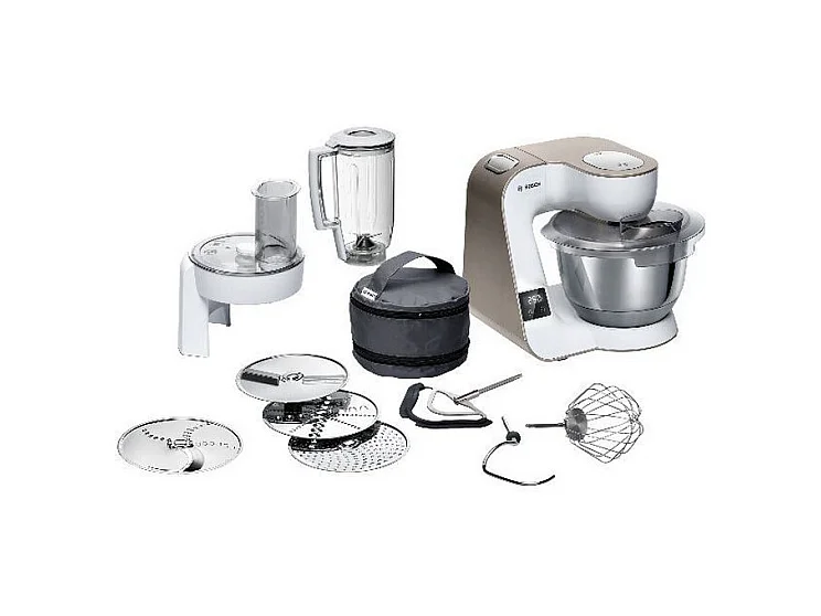 Bosch Robot pâtissier multifonction 3.9l 1000w blanc/champagne - mum5xw20