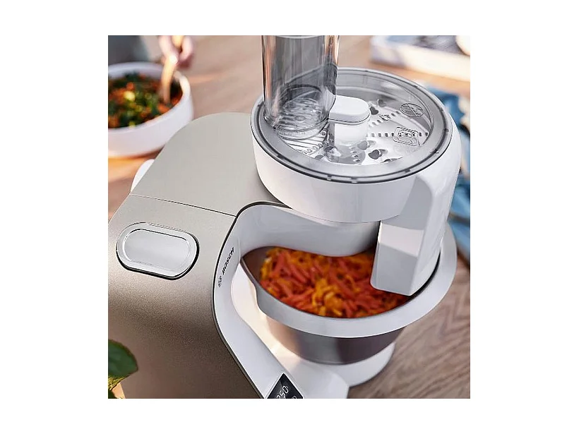 Bosch Robot pâtissier multifonction 3.9l 1000w blanc/champagne - mum5xw20