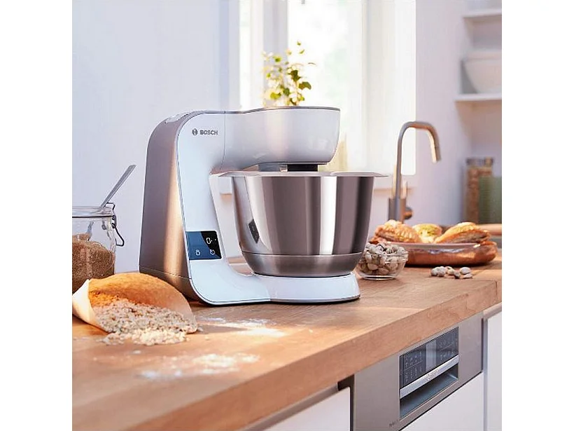 Bosch Robot pâtissier multifonction 3.9l 1000w blanc/champagne - mum5xw20