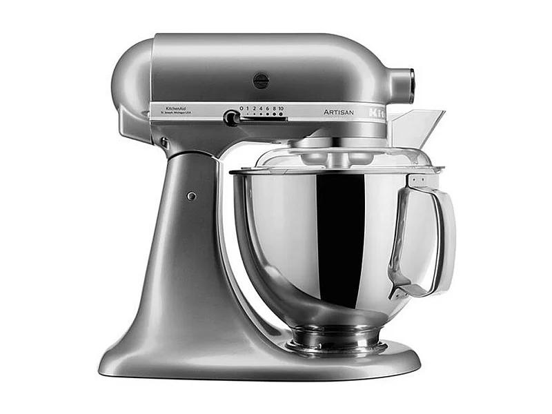 Kitchenaid Robot pâtissier multifonction à tête inclinable 4,8l 300w gris argent - 5ksm175psecu
