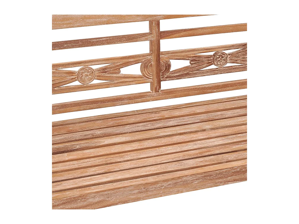 Banc de jardin meuble bois blanche 120 x 51.5 x 84 cm 02_0011031