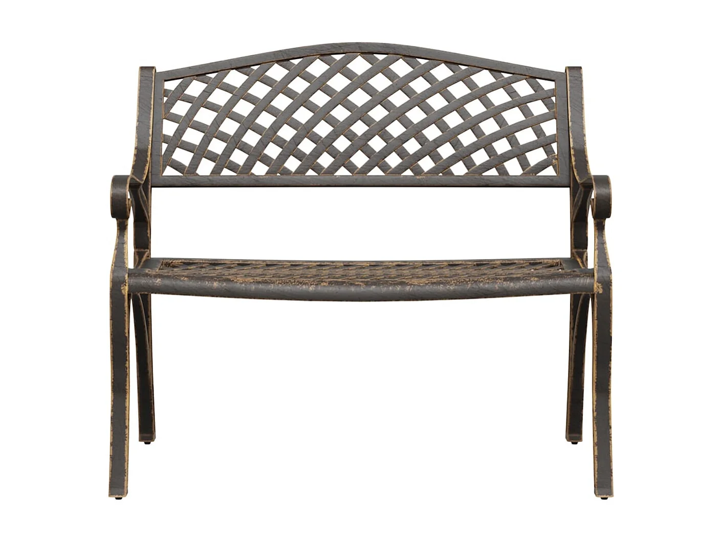 Banc de jardin meuble aluminium bronze 102 x 50 x 83 cm 02_0011146