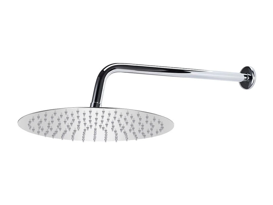 Conjunto completo sistema de chuveiro cabeça de chuveiro aço inoxidável prata 02_0003104