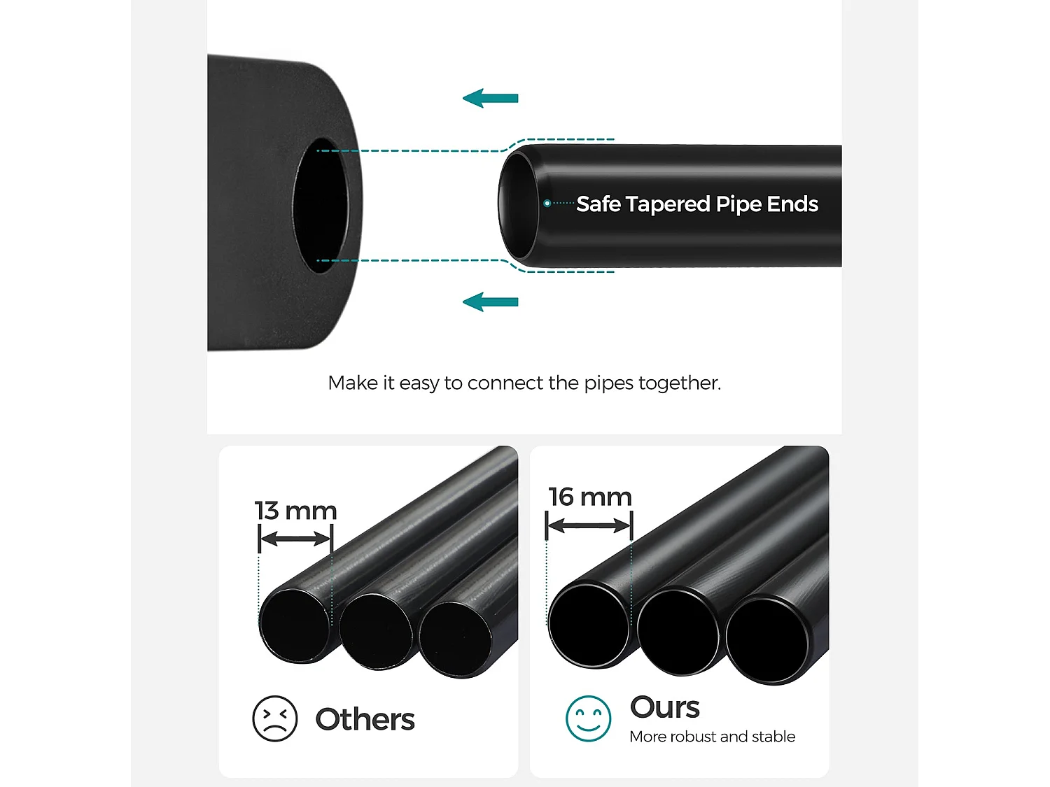 Armoire chambre porte-vêtements penderie noire 43 x 138 x 182 cm 12_0003975