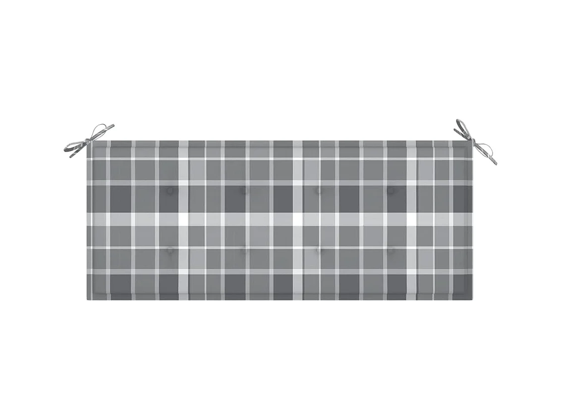 Panca da giardino mobili da esterno impilabile per terrazza e cuscino 1285 cm in legno massello di teak 02_0011674