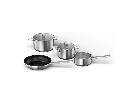 Bosch Batterie de cuisine 4 pieces acier inoxydable - HEZ9SE040