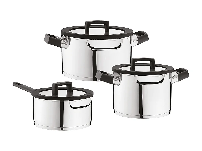 Berghoff Batterie de cuisine 3 pièces acier inoxidable - 1111051