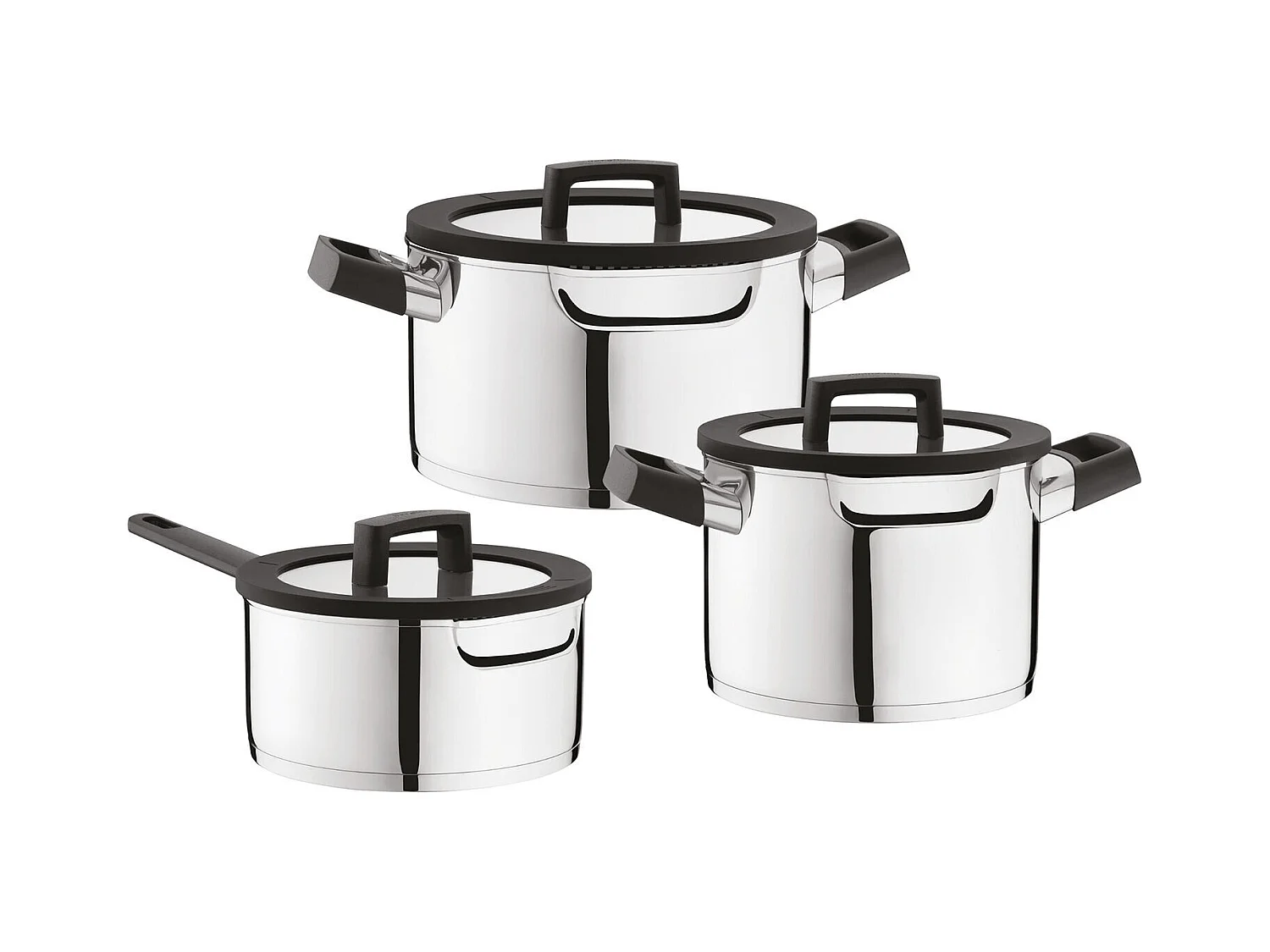 Berghoff Batterie de cuisine 3 pièces acier inoxidable - 1111051
