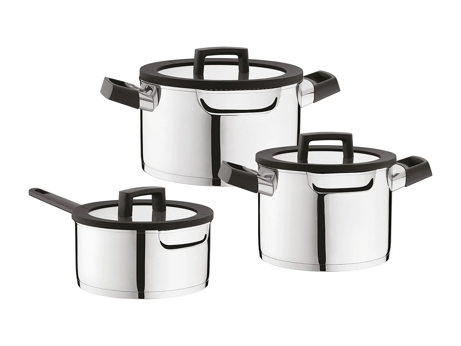 Berghoff Batterie de cuisine 3 pièces acier inoxidable - 1111051