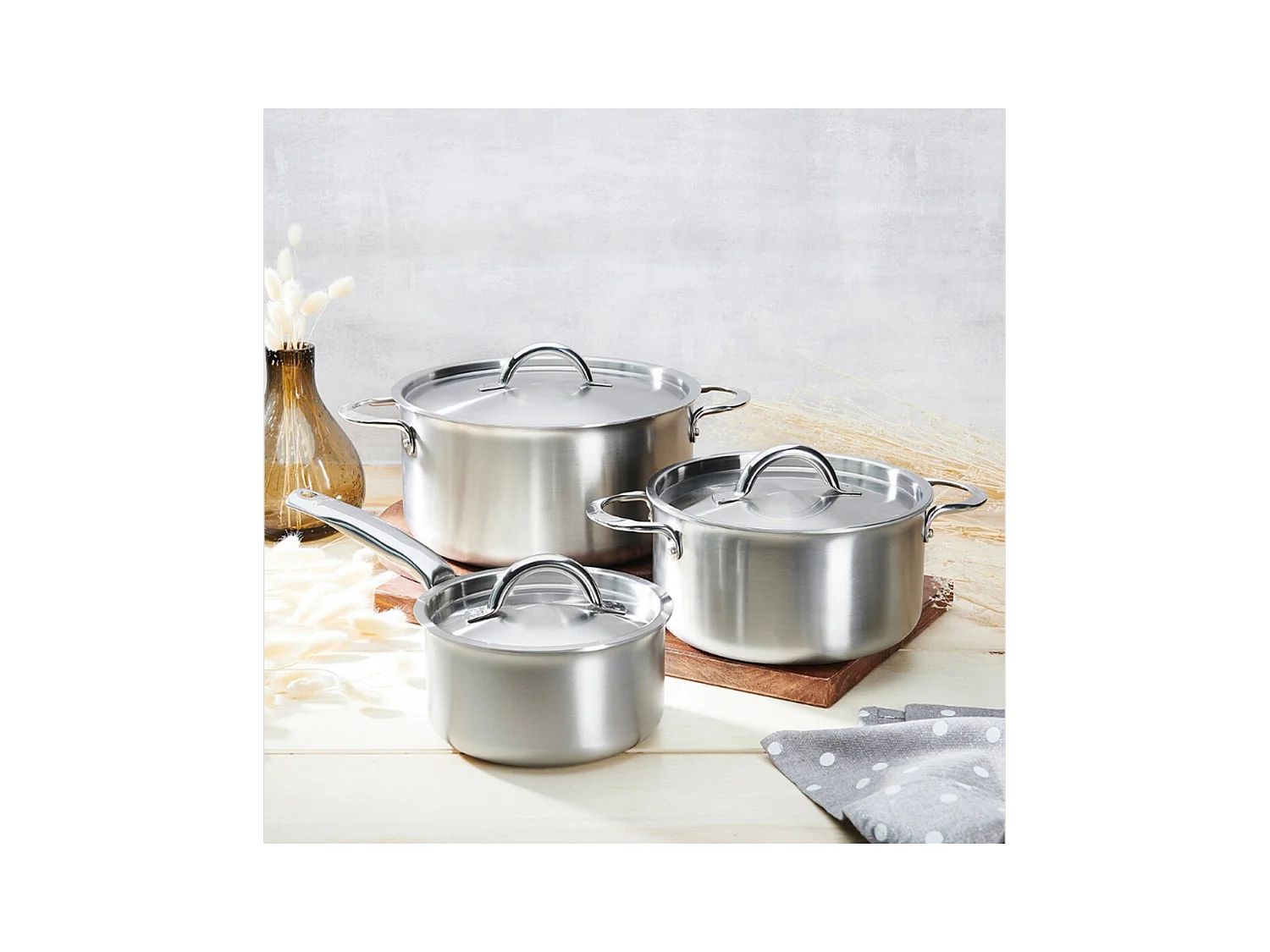 De Buyer Batterie de cuisine 3 pièces - 3601.06