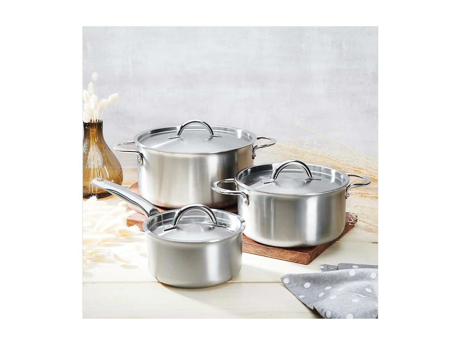 De Buyer Batterie de cuisine 3 pièces - 3601.06