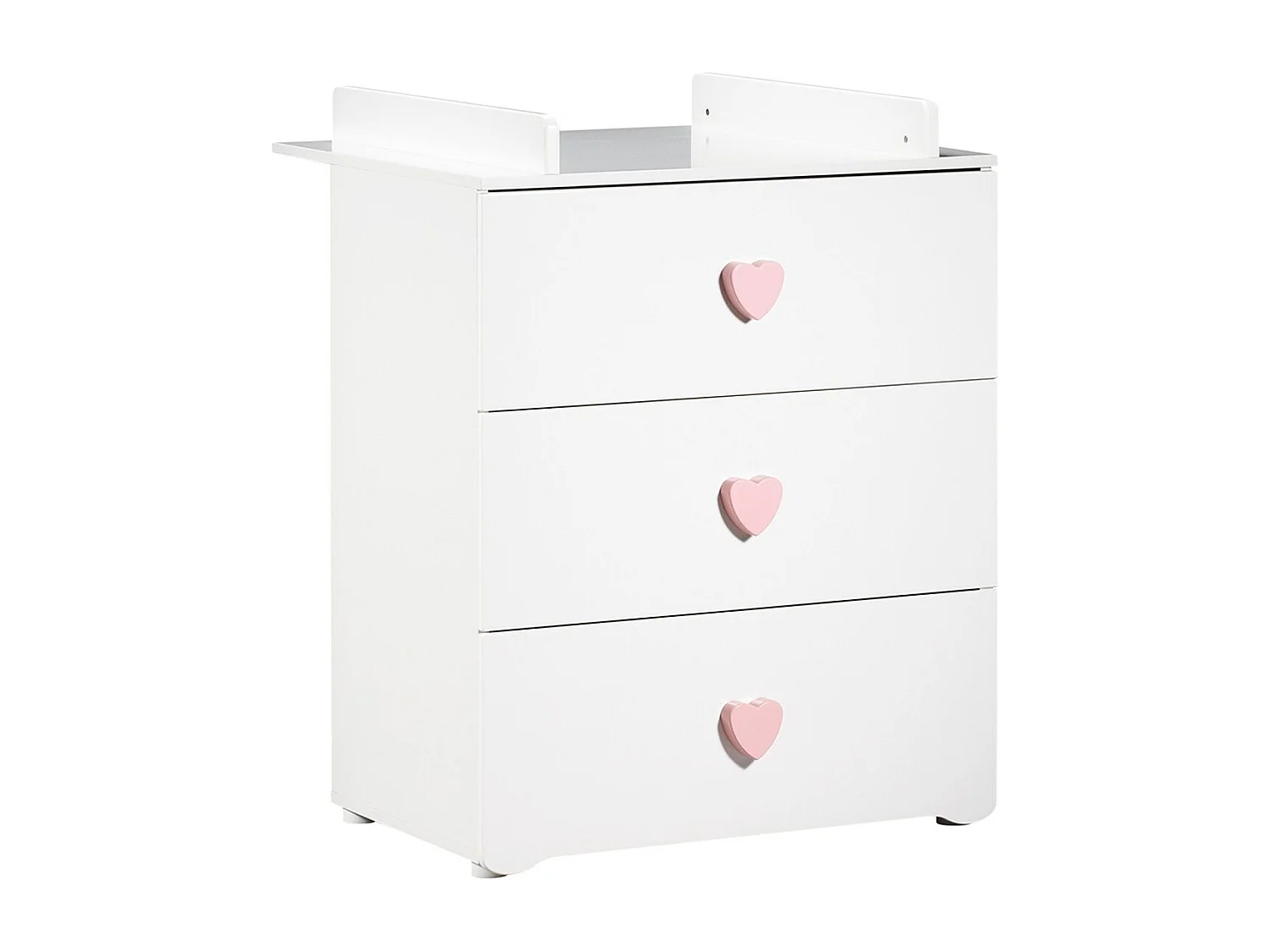 Chambre complète bébé avec lit 120x60cm et commode à langer 3 tiroirs BASIC - BabyPrice