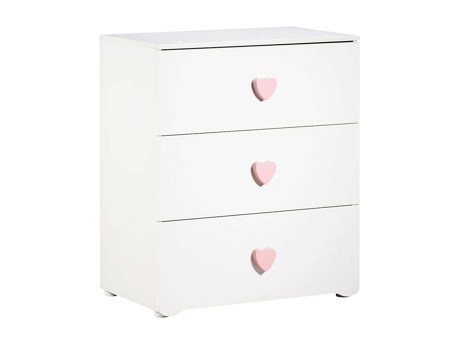 Chambre complète bébé avec lit 120x60cm et commode à langer 3 tiroirs BASIC - BabyPrice