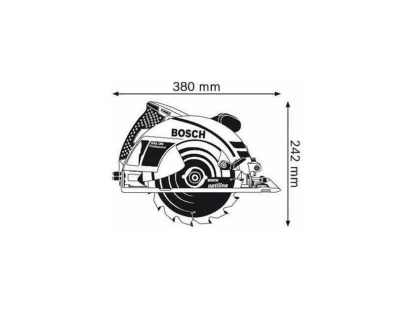Scie circulaire - Bosch Professional - GKS 190 - 1400 W - 70 MM - 0601623000