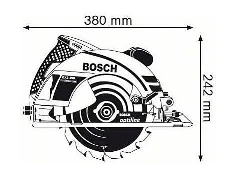 Scie circulaire - Bosch Professional - GKS 190 - 1400 W - 70 MM - 0601623000