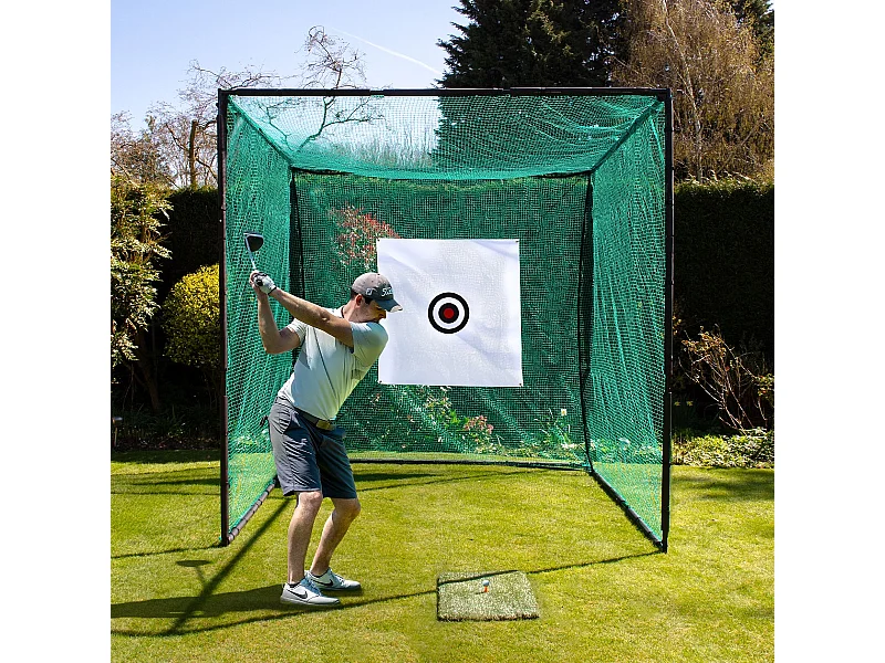 Cage d'Entraînement de Golf avec Cible Multi-Trous