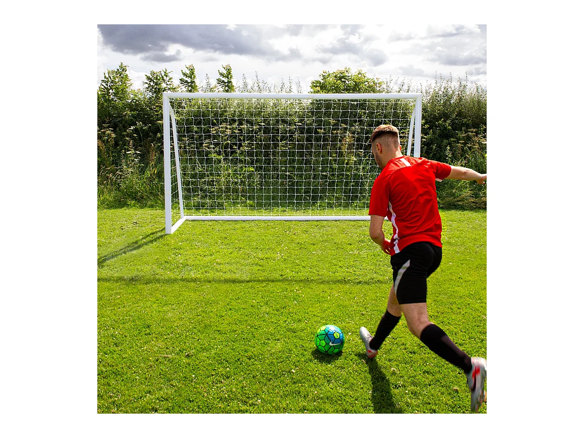 Portería Fútbol Impermeable Plegable Portátil 366x184cm Estuche Transporte y Hoja Meta