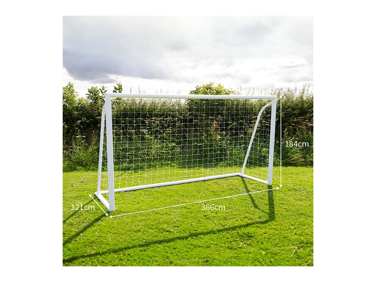 Portería Fútbol Impermeable Plegable Portátil 366x184cm Estuche Transporte y Hoja Meta