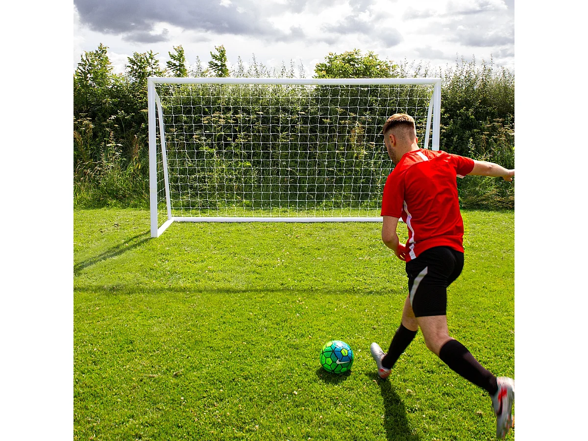 Portería Fútbol Impermeable Plegable Portátil 366x184cm Estuche Transporte y Hoja Meta