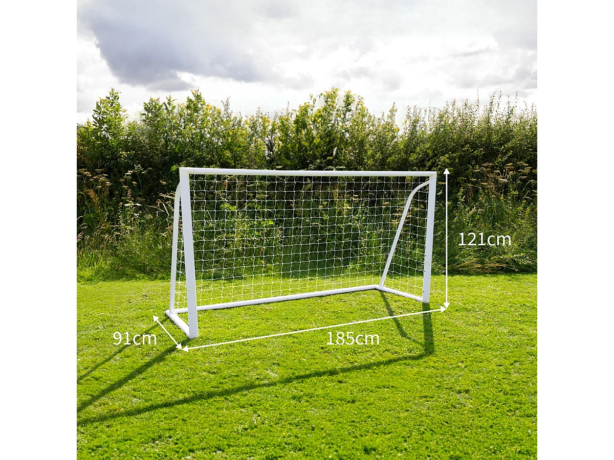 Portería Fútbol Impermeable Plegable Portátil 185x121cm Estuche Transporte y Hoja Meta