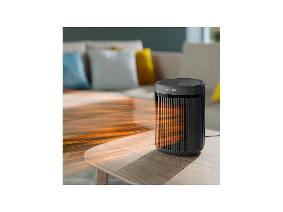 Chauffage d'appoint - PHILIPS - CX2120/01 - 1500 W - 15 m² - Noir