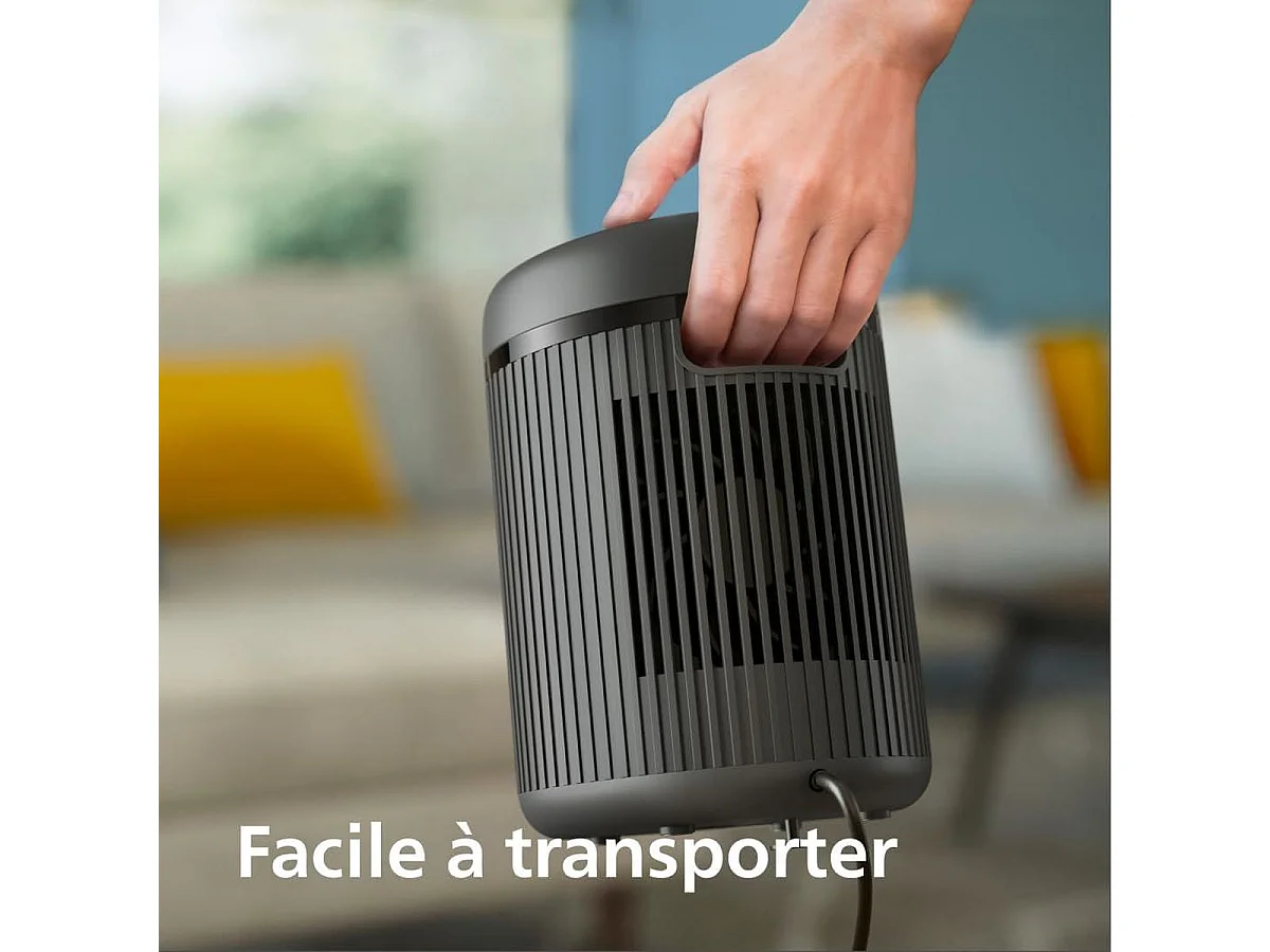 Chauffage d'appoint - PHILIPS - CX2120/01 - 1500 W - 15 m² - Noir