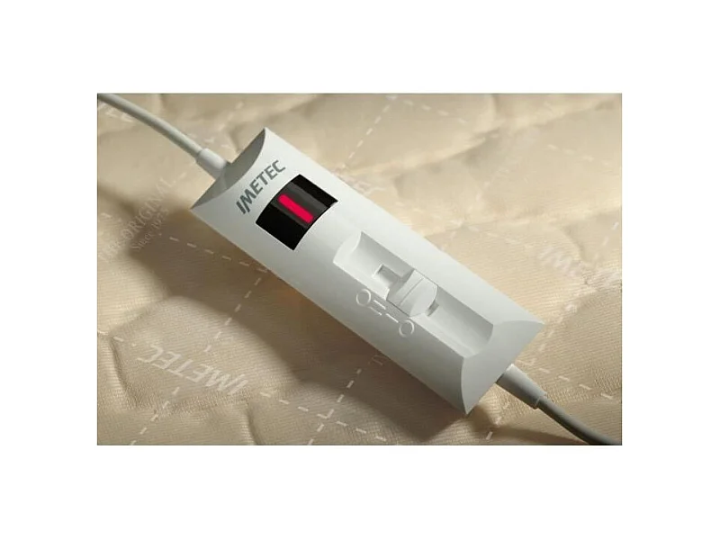 Surmatelas Chauffant - Imetec - Chauffe-lit Pour Lit Double 150 x 80 cm - 2 Commandes avec 2 Températures - Lavable