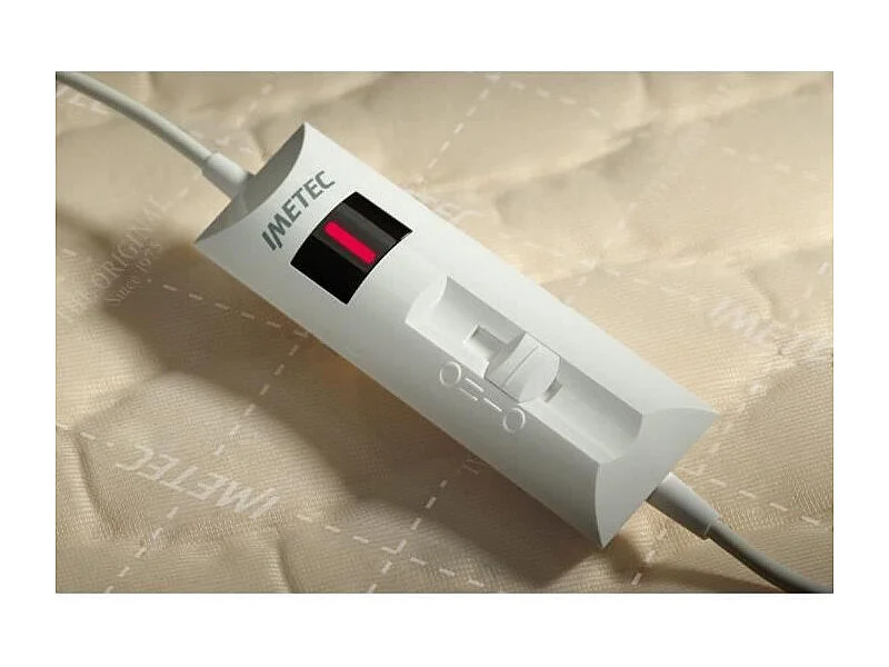 Surmatelas Chauffant - Imetec - Chauffe-lit Pour Lit Double 150 x 80 cm - 2 Commandes avec 2 Températures - Lavable