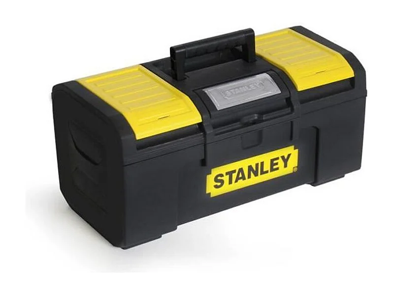 Caja de herramientas de 40 cm con apertura de una mano Stanley - Estructura robusta y bandeja de herramientas móvil