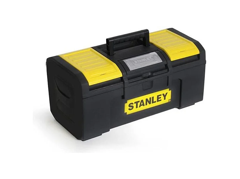 Boîte à Outils 40 cm Ouverture 1 main Stanley - Structure Robuste & Plateau Porte-Outils Mobile