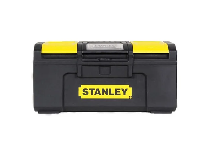 Boîte à Outils 40 cm Ouverture 1 main Stanley - Structure Robuste & Plateau Porte-Outils Mobile