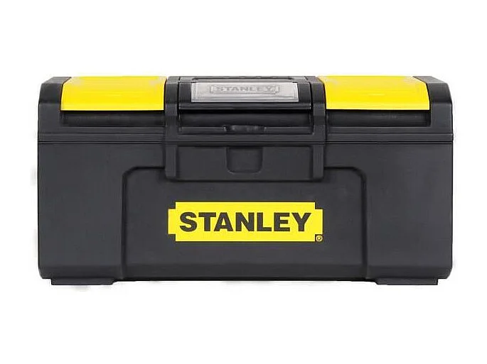 Boîte à Outils 40 cm Ouverture 1 main Stanley - Structure Robuste & Plateau Porte-Outils Mobile