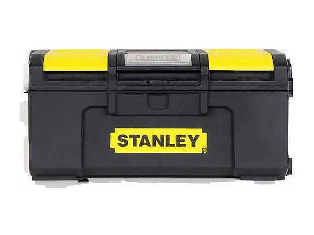 Boîte à Outils 40 cm Ouverture 1 main Stanley - Structure Robuste & Plateau Porte-Outils Mobile
