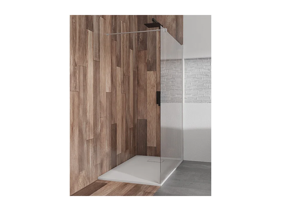 Paroi de douche à l'italienne Walk-In KETIL 80x195 cm 8 mm Transparent Nano verre