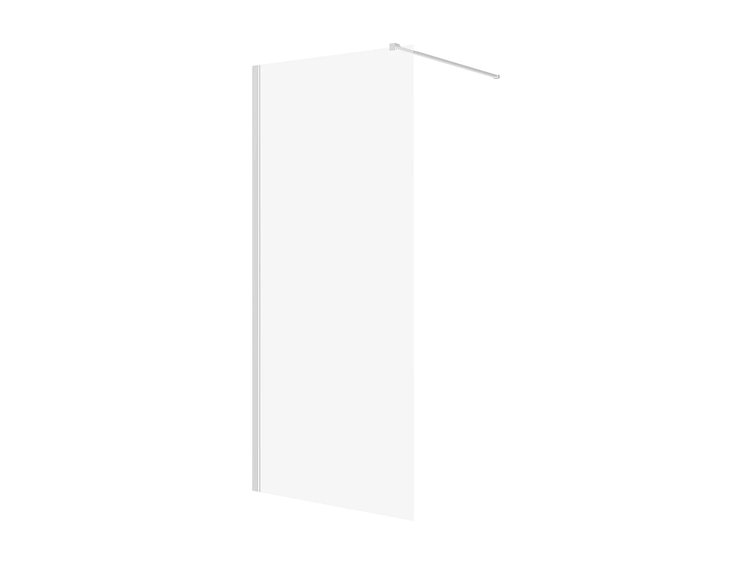 Walk-In Duschwand KETIL 120x195 cm 8 mm Transparent Nano-Glas