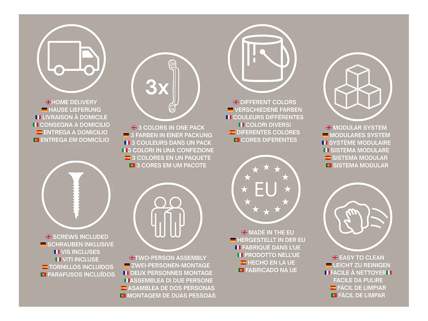 Conjunto de baño: mueble con cajones, mueble con puertas y balda 57×46×180 cm, color: Roble Craft, tirador negro