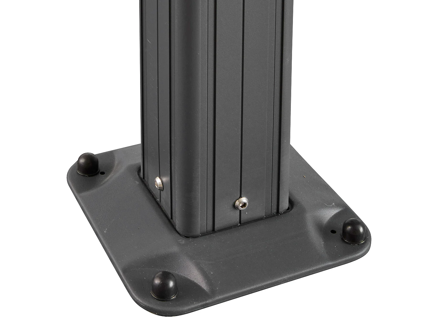 Terrassendach anlehnend aus Aluminium - Mit Schiebedach - 27 m² - Anthrazit - IZEDA