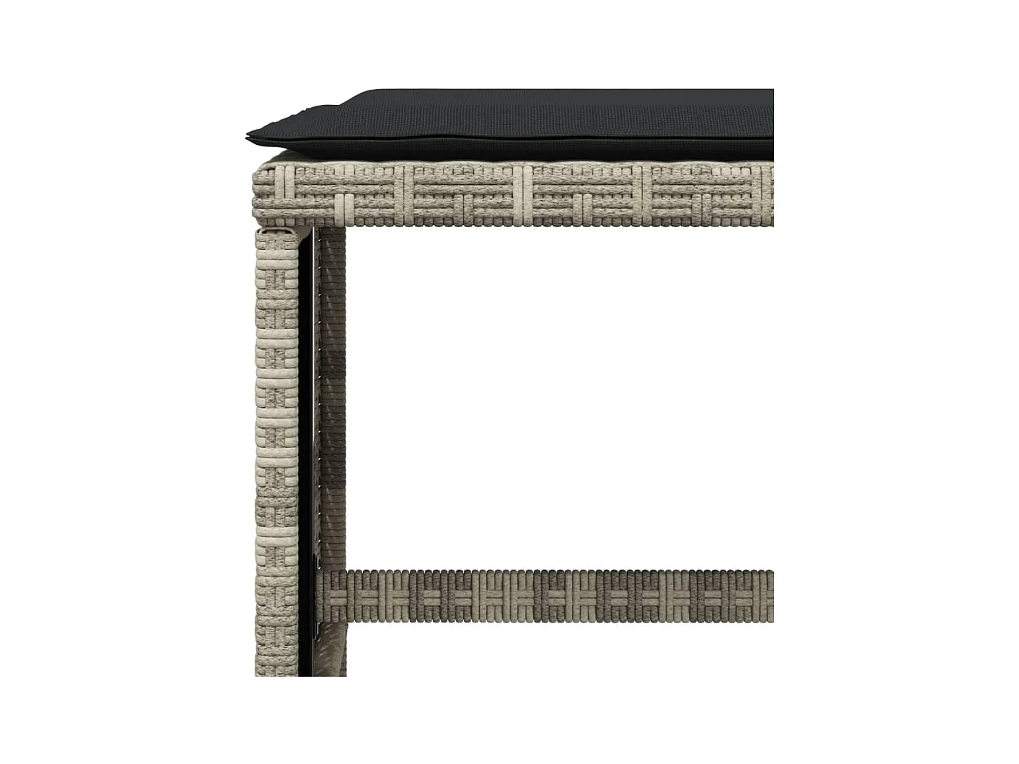 Enfield  17-delige Tuinset met kussens poly rattan lichtgrijs